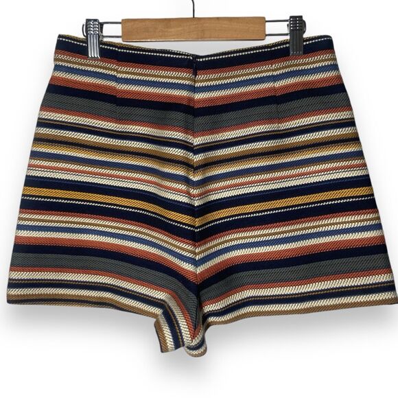 Zara Trafaluc Skort Multicolor Striped Skirt Shorts Women's Size S - Picture 2 of 8